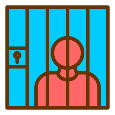 Çit. Web simgesi basit illüstrasyon