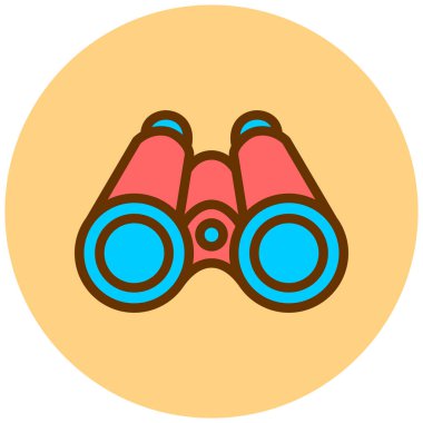 Dürbün. Web simgesi basit tasarım