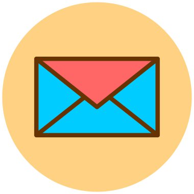 Mektup. Web simgesi basit illüstrasyon