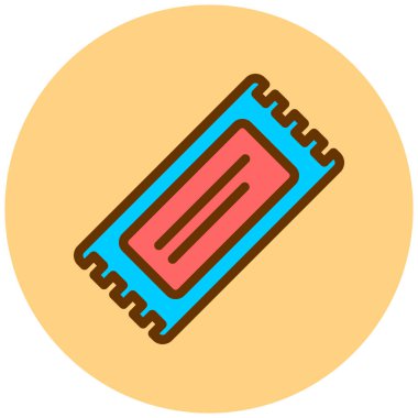 Okul. Web simgesi basit illüstrasyon