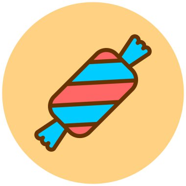 - Şeker. Web simgesi basit illüstrasyon