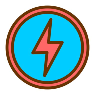 güç arz ikonu vektör illüstrasyonu