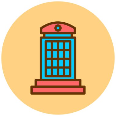 Kiliseye. Web simgesi basit illüstrasyon