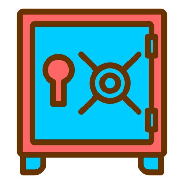 güvenli vektör renk simgesi