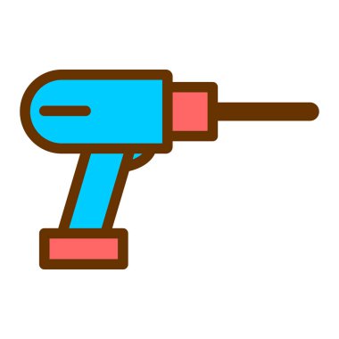 matkap simgesi. Web için çekiç vektör simgelerinin özet çizimi