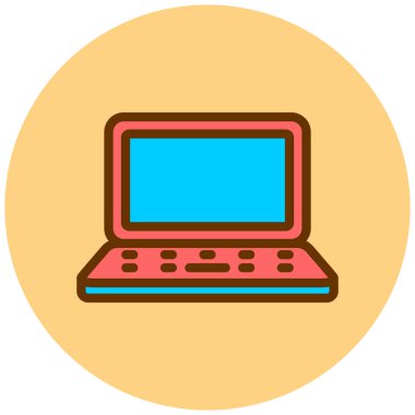 Bilgisayar. Web simgesi basit illüstrasyon