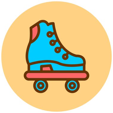 roller skate web icon vector illustration 