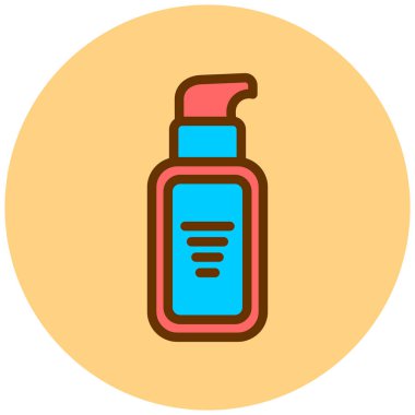 Losyon simgesinin vektör illüstrasyonu