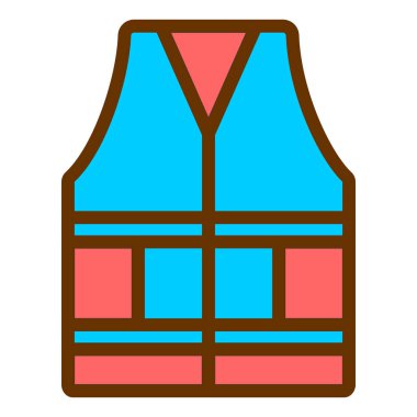 Vektör illüstrasyon yelek simgesi