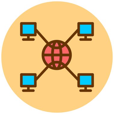 ağ paylaşımı. Basit resimleme