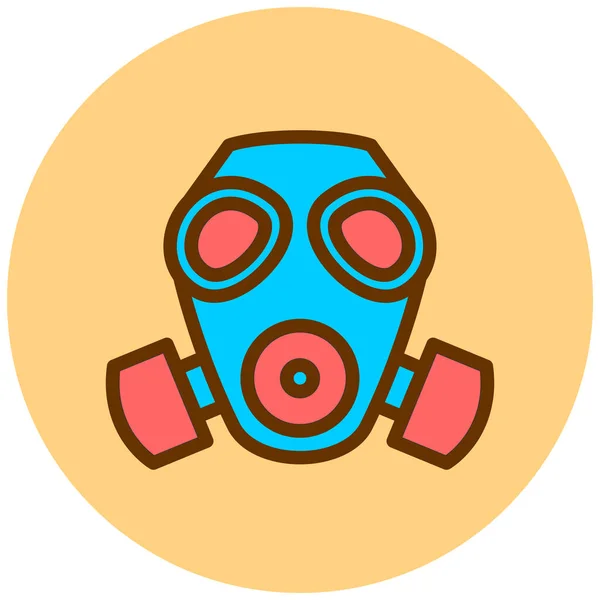 Gasmasker Eenvoudige Illustratie — Stockvector