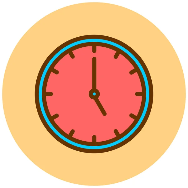 Reloj Icono Web Ilustración Simple — Archivo Imágenes Vectoriales