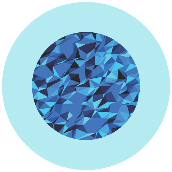 Vector Ilustración Icono Diamante Azul — Vector de stock