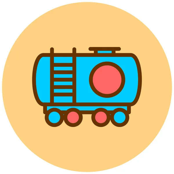 Tanque Icono Web Ilustración Simple — Vector de stock