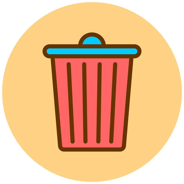 Lixo Design Simples — Vetor de Stock