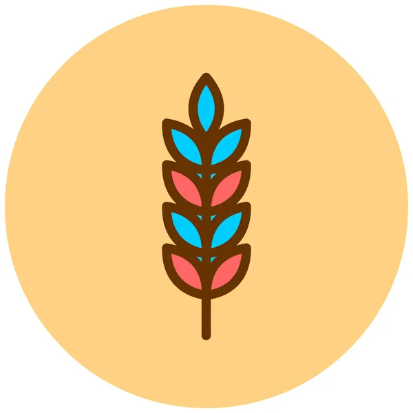 Пшениця Веб Іконка Проста Ілюстрація — стоковий вектор