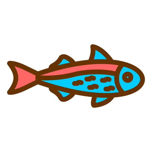 Рыба Иконка Сайта — стоковый вектор