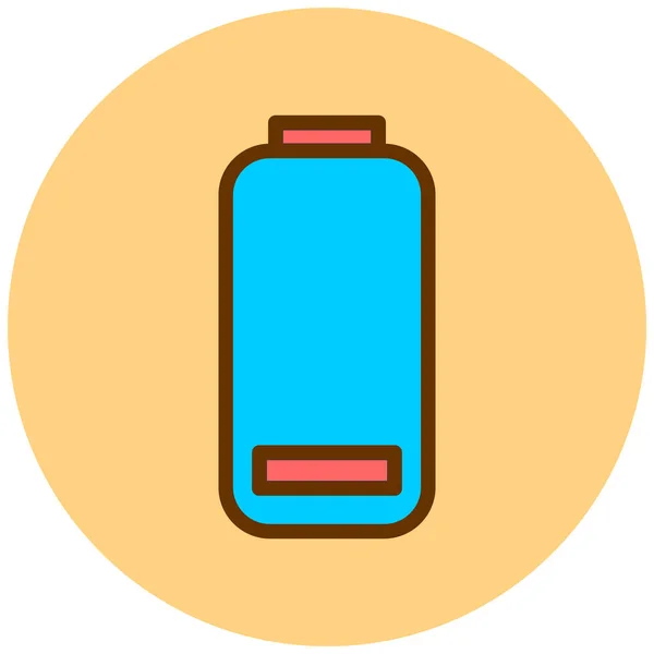 Batterie Web Symbol Einfache Illustration — Stockvektor