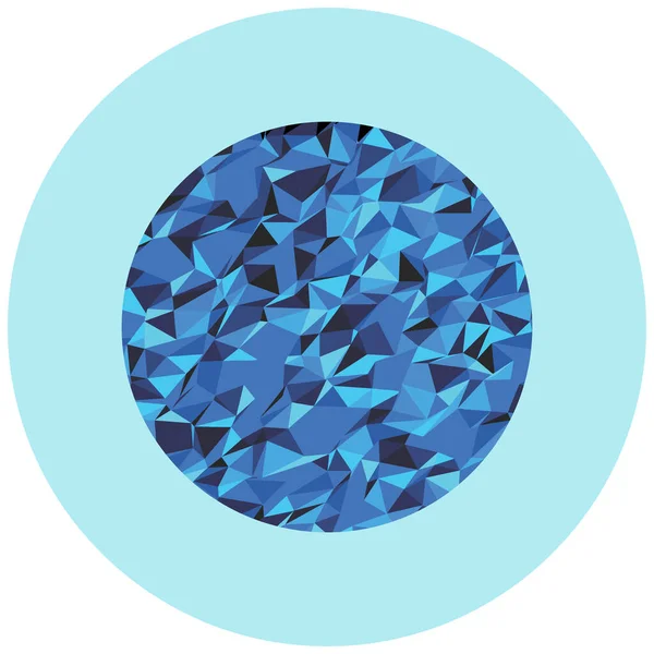 Vector Illustratie Van Blauwe Diamant Icoon — Stockvector