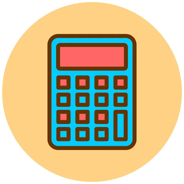 Calculator Icoon Vector Illustratie — Stockvector