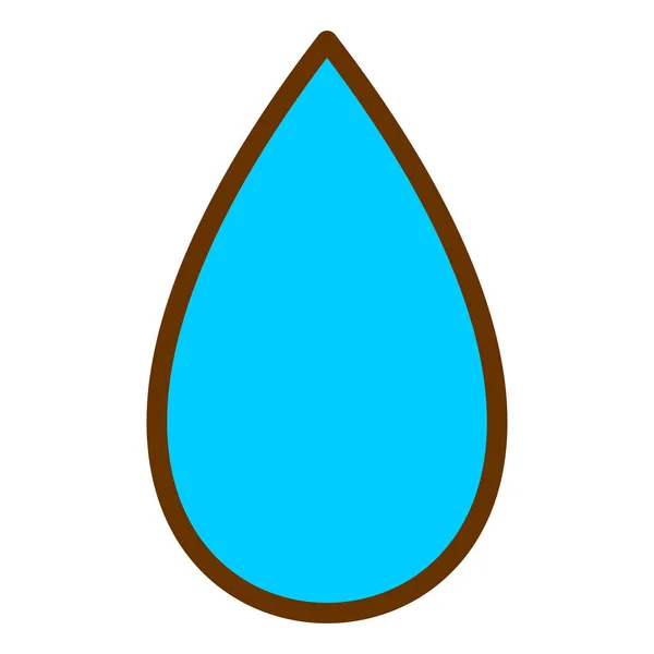 Значок Капли Воды Простая Иллюстрация Векторных Значков Голубого Озера Сети — стоковый вектор