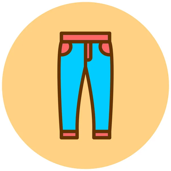 Pantaloncini Icona Web Semplice Illustrazione — Vettoriale Stock