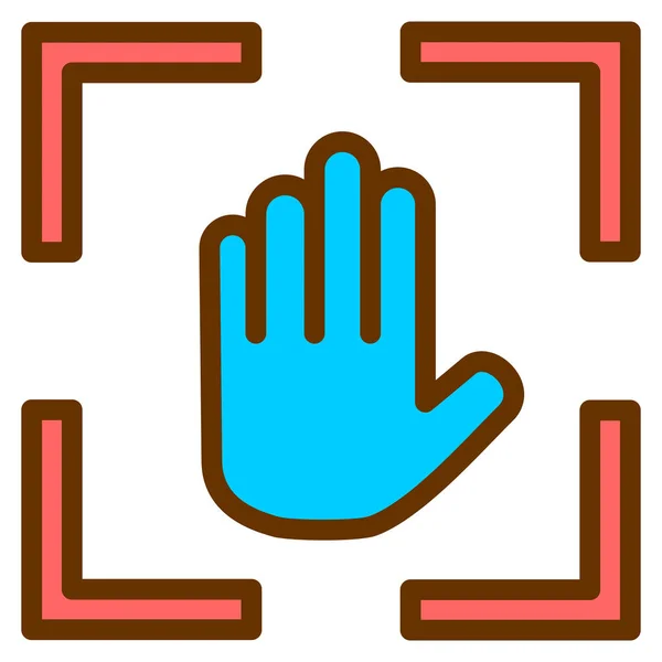 Hand Web Icon Simple Illustration — Stock Vector