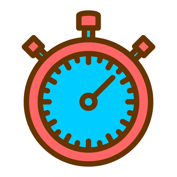 Stopwatch Icono Vector Ilustración — Archivo Imágenes Vectoriales