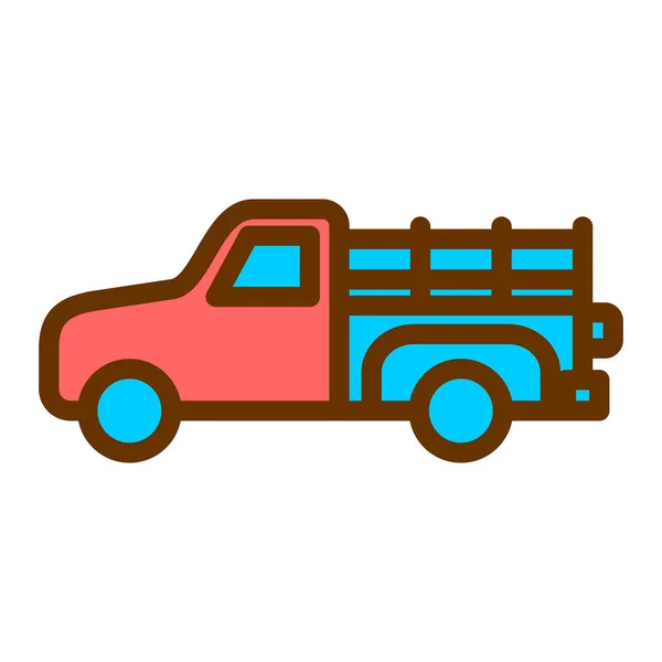 Truck Web Icon Simple Illustration — Stock Vector