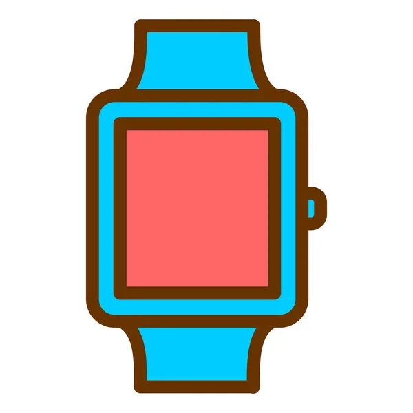 Smartwatch Icona Web Semplice Illustrazione — Vettoriale Stock
