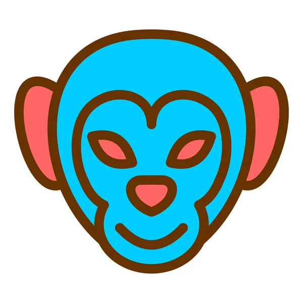 Animal Face Mask Vector Icon — ストックベクタ