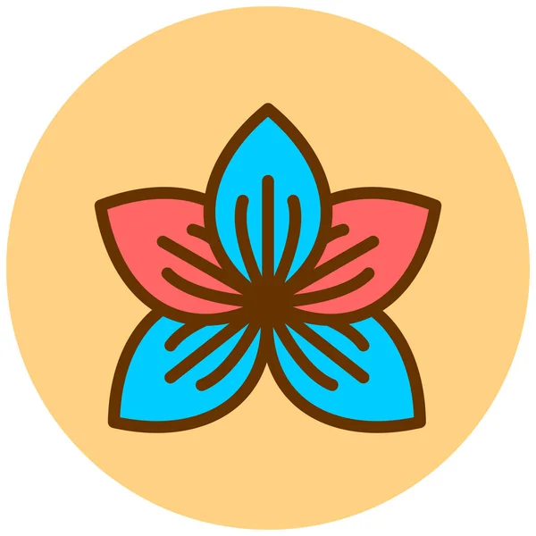 Fleur Lotus Une Illustration Simple — Image vectorielle