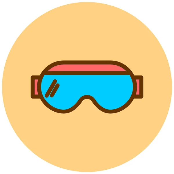 Brille Web Symbol Einfache Illustration — Stockvektor