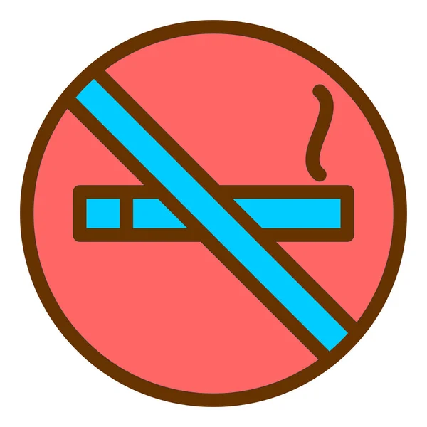 Non Fumare Semplice Illustrazione — Vettoriale Stock