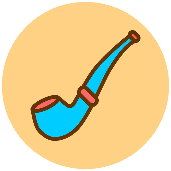 Vector Illustration Pipe Icon Fit Halloween Party Cleaning Tool Other — ストックベクタ