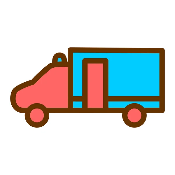 Truck Web Icon Simple Illustration — Stock Vector