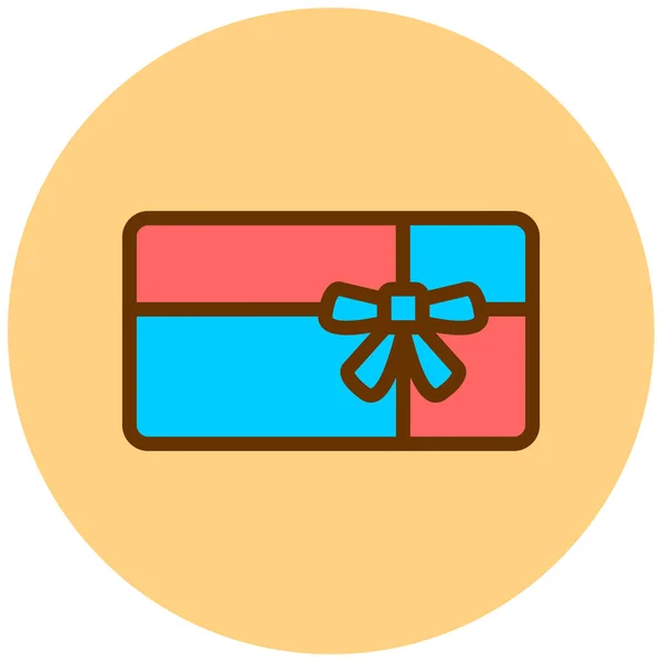 Gift Web Icon Simple Illustration — Stock Vector