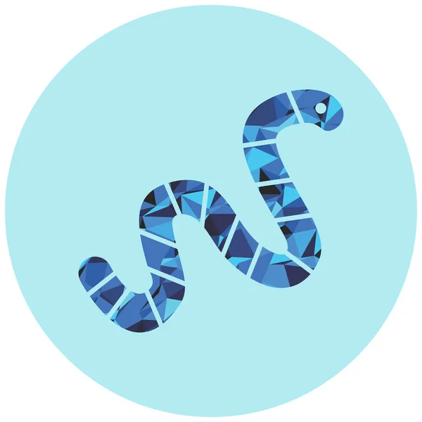 Змея Иконка Сайта — стоковый вектор