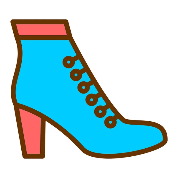 Buty Ikona Web Prosta Ilustracja — Wektor stockowy