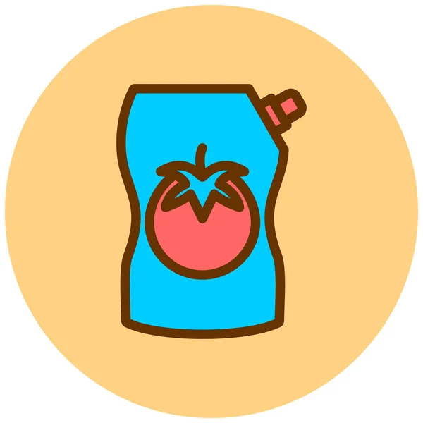 Saft Web Symbol Einfache Illustration — Stockvektor