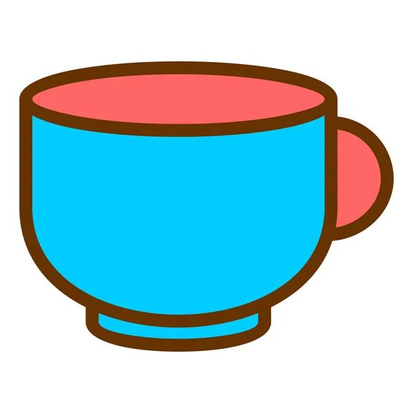 Una Taza Café Ilustración Simple — Vector de stock