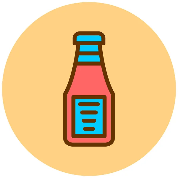 Botella Cerveza Diseño Simple — Archivo Imágenes Vectoriales