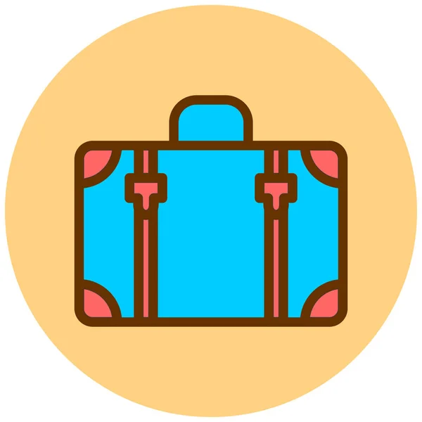 Reisetasche Einfache Illustration — Stockvektor