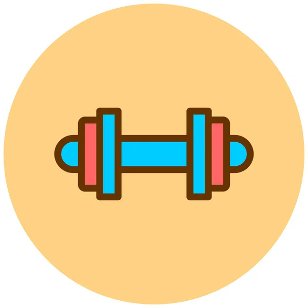 Dumbbell Web Icon Simple Design — Stock Vector