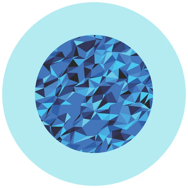Ilustração Vetorial Fundo Cristal Azul — Vetor de Stock