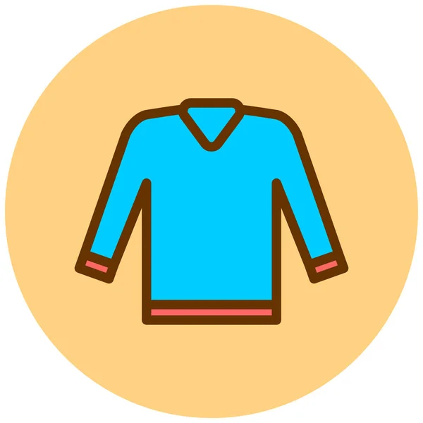 Chaqueta Icono Web Ilustración Simple — Archivo Imágenes Vectoriales