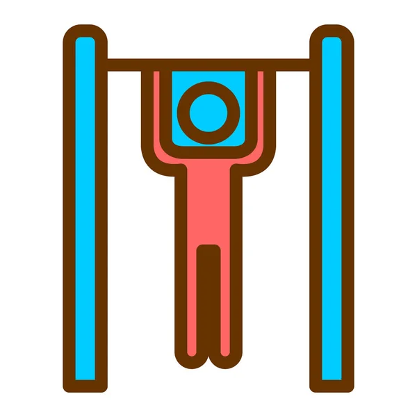 Vektor Illustration Von Fitness Und Balance Symbol — Stockvektor