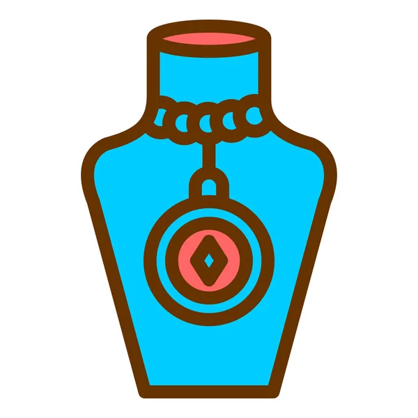 Wasserflasche Umriss Illustration Der Parfüm Vektor Symbole Für Das Web — Stockvektor