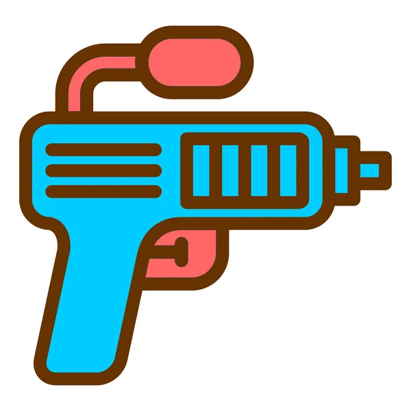 Une Arme Icône Web Illustration Simple — Image vectorielle