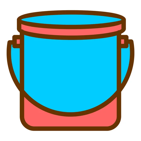 Bucket Web Icon Simple Illustration — Stock Vector